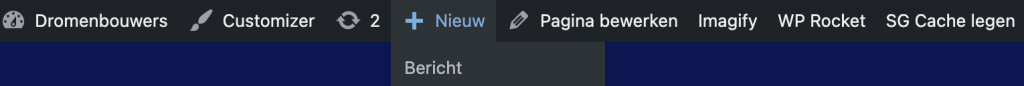 hoe plaats ik een nieuw bericht (blog of nieuws) op mijn wordpress-website?