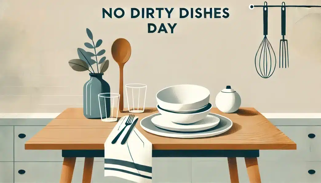 May 18: No Dirty Dishes Day (USA)