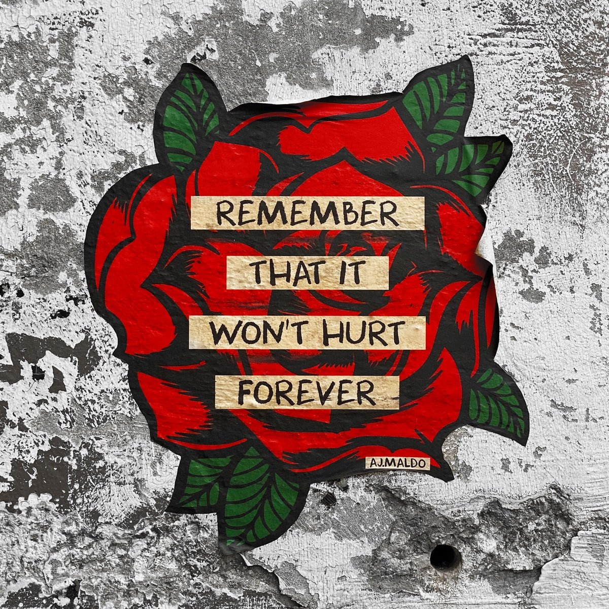 remember that it won't hurt forever