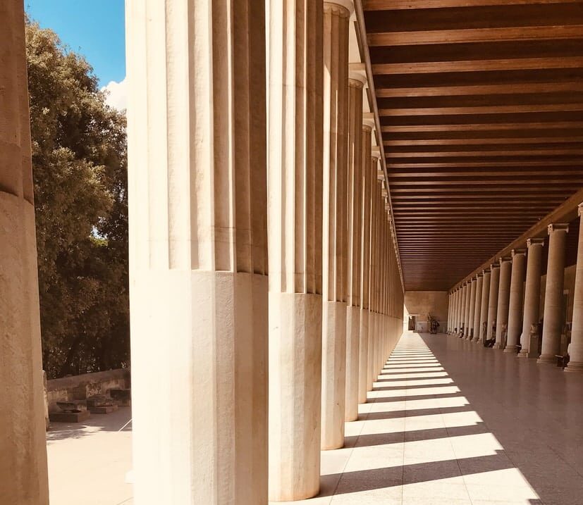 brown and white concrete building