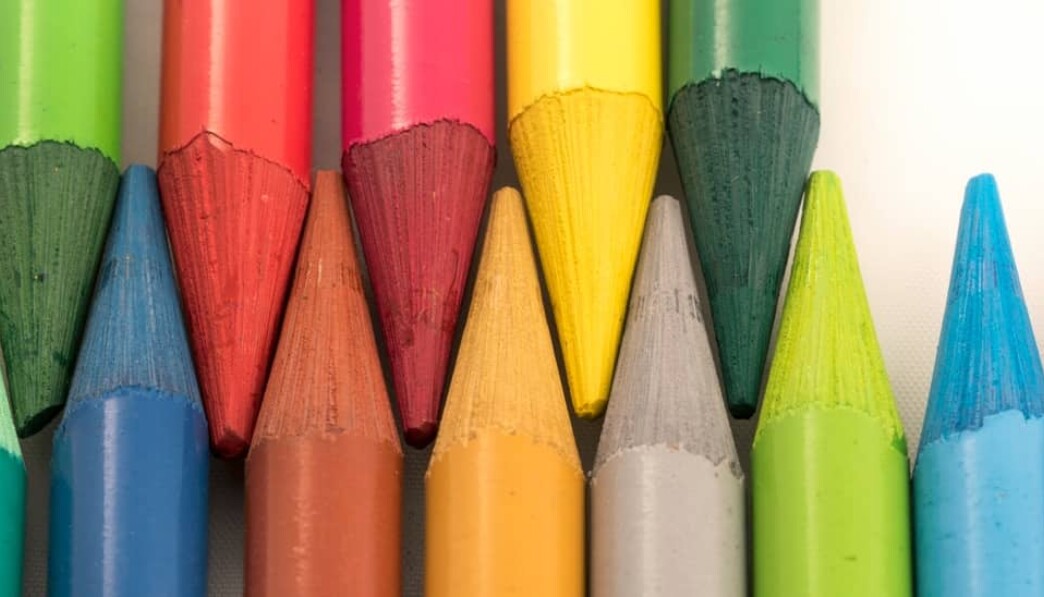 assorted-color crayons